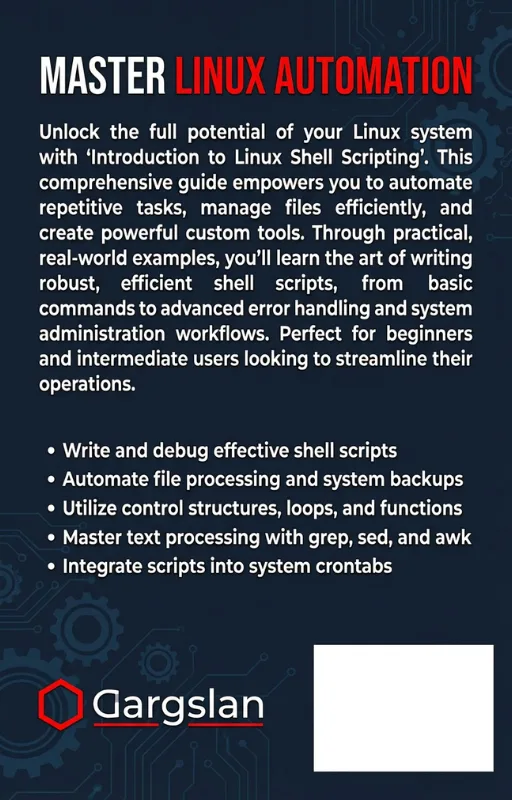 Introduction to Linux Shell Scripting back cover