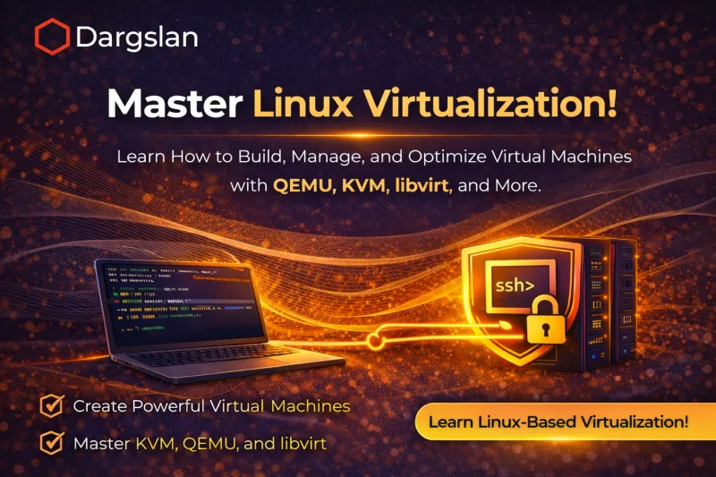 Linux Virtualization Stack: QEMU, KVM, libvirt, and virt-manager banner 1