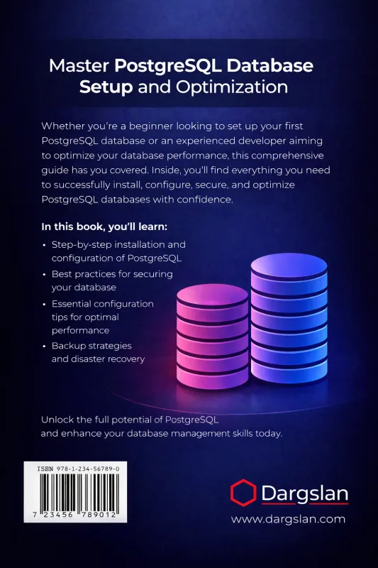 PostgreSQL Database Setup: The Complete Guide back cover